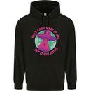 It Was Aliens UFO Mens 80% Cotton Hoodie Black