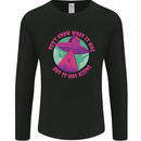 It Was Aliens UFO Mens Long Sleeve T-Shirt Black