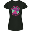 It Was Aliens UFO Womens Petite Cut T-Shirt Black