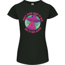 It Was Aliens UFO Womens Petite Cut T-Shirt Black