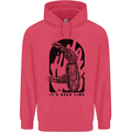 It's Beer Time Skeleton Hand Skull Childrens Kids Hoodie Heliconia