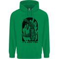 It's Beer Time Skeleton Hand Skull Childrens Kids Hoodie Irish Green