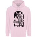 It's Beer Time Skeleton Hand Skull Childrens Kids Hoodie Light Pink