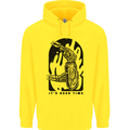 It's Beer Time Skeleton Hand Skull Childrens Kids Hoodie Yellow