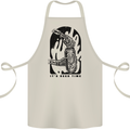 It's Beer Time Skeleton Hand Skull Cotton Apron 100% Organic Natural