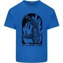 It's Beer Time Skeleton Hand Skull Kids T-Shirt Childrens Royal Blue