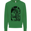 It's Beer Time Skeleton Hand Skull Mens Sweatshirt Jumper Irish Green