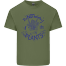 It's Not Hoarding if Its House Plants Funny Mens Cotton T-Shirt Tee Top Military Green