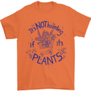 It's Not Hoarding if Its House Plants Funny Mens T-Shirt 100% Cotton Orange