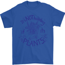 It's Not Hoarding if Its House Plants Funny Mens T-Shirt 100% Cotton Royal Blue