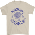 It's Not Hoarding if Its House Plants Funny Mens T-Shirt 100% Cotton Sand