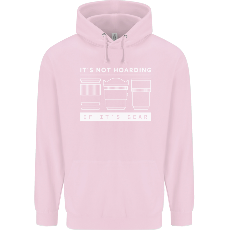 It's Not Hoarding if its Photography Photographer Childrens Kids Hoodie Light Pink