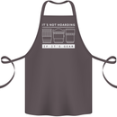 It's Not Hoarding if its Photography Photographer Cotton Apron 100% Organic Dark Grey
