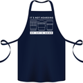 It's Not Hoarding if its Photography Photographer Cotton Apron 100% Organic Navy Blue