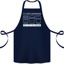 It's Not Hoarding if its Photography Photographer Cotton Apron 100% Organic Navy Blue