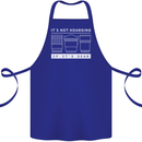 It's Not Hoarding if its Photography Photographer Cotton Apron 100% Organic Royal Blue