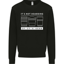 It's Not Hoarding if its Photography Photographer Kids Sweatshirt Jumper Black