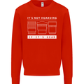 It's Not Hoarding if its Photography Photographer Kids Sweatshirt Jumper Bright Red