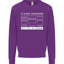 It's Not Hoarding if its Photography Photographer Kids Sweatshirt Jumper Purple
