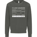 It's Not Hoarding if its Photography Photographer Kids Sweatshirt Jumper Storm Grey