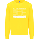 It's Not Hoarding if its Photography Photographer Kids Sweatshirt Jumper Yellow