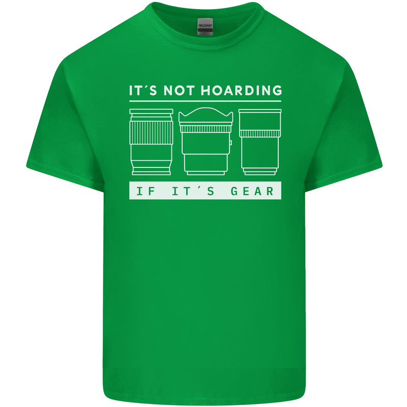 It's Not Hoarding if its Photography Photographer Kids T-Shirt Childrens Irish Green