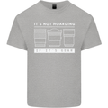 It's Not Hoarding if its Photography Photographer Kids T-Shirt Childrens Sports Grey