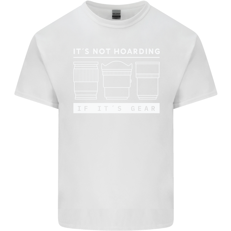 It's Not Hoarding if its Photography Photographer Kids T-Shirt Childrens White