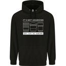 It's Not Hoarding if its Photography Photographer Mens 80% Cotton Hoodie Black