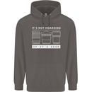 It's Not Hoarding if its Photography Photographer Mens 80% Cotton Hoodie Charcoal