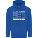It's Not Hoarding if its Photography Photographer Mens 80% Cotton Hoodie Royal Blue