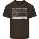 It's Not Hoarding if its Photography Photographer Mens Cotton T-Shirt Tee Top Dark Chocolate