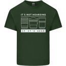 It's Not Hoarding if its Photography Photographer Mens Cotton T-Shirt Tee Top Forest Green