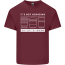 It's Not Hoarding if its Photography Photographer Mens Cotton T-Shirt Tee Top Maroon