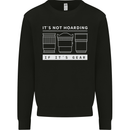 It's Not Hoarding if its Photography Photographer Mens Sweatshirt Jumper Black