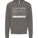 It's Not Hoarding if its Photography Photographer Mens Sweatshirt Jumper Charcoal