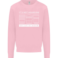 It's Not Hoarding if its Photography Photographer Mens Sweatshirt Jumper Light Pink
