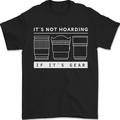 It's Not Hoarding if its Photography Photographer Mens T-Shirt 100% Cotton Black