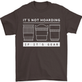 It's Not Hoarding if its Photography Photographer Mens T-Shirt 100% Cotton Dark Chocolate
