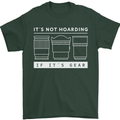It's Not Hoarding if its Photography Photographer Mens T-Shirt 100% Cotton Forest Green