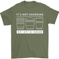 It's Not Hoarding if its Photography Photographer Mens T-Shirt 100% Cotton Military Green