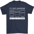 It's Not Hoarding if its Photography Photographer Mens T-Shirt 100% Cotton Navy Blue