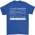 It's Not Hoarding if its Photography Photographer Mens T-Shirt 100% Cotton Royal Blue