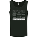 It's Not Hoarding if its Photography Photographer Mens Vest Tank Top Black