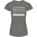 It's Not Hoarding if its Photography Photographer Womens Petite Cut T-Shirt Charcoal