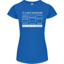 It's Not Hoarding if its Photography Photographer Womens Petite Cut T-Shirt Royal Blue