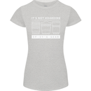 It's Not Hoarding if its Photography Photographer Womens Petite Cut T-Shirt Sports Grey