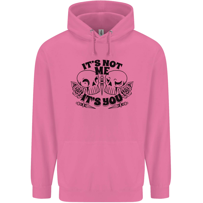 It's Not Me Anti Valentines Singles Day Skull Childrens Kids Hoodie Azalea