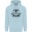It's Not Me Anti Valentines Singles Day Skull Childrens Kids Hoodie Light Blue