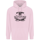 It's Not Me Anti Valentines Singles Day Skull Childrens Kids Hoodie Light Pink